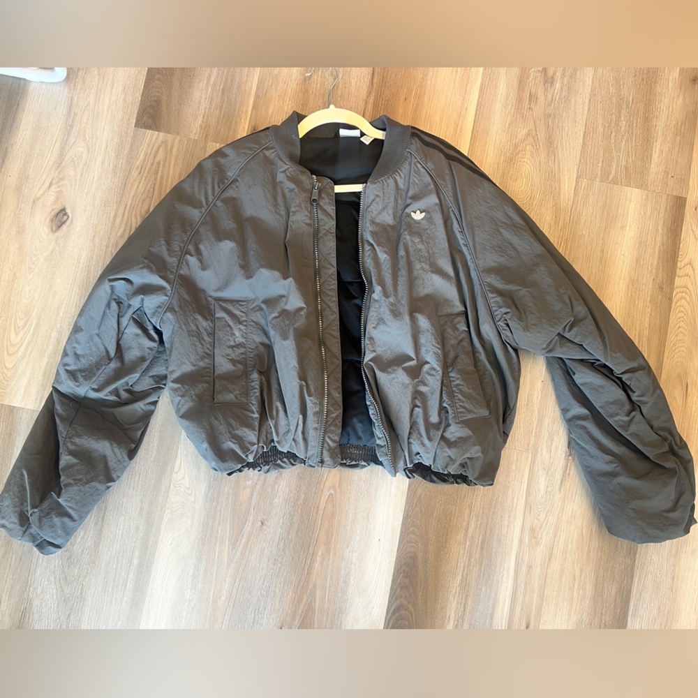 adidas Dark Brown Bomber Jacket